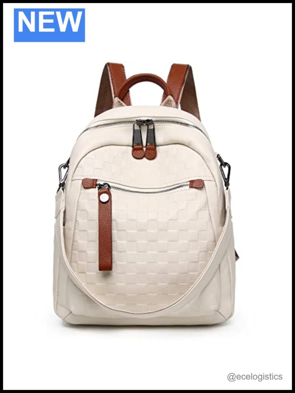 Genuine Leather Backpack Purse Women Convertible Handbag Travel Daypack